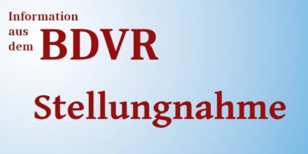 Stellungnahme BDVR